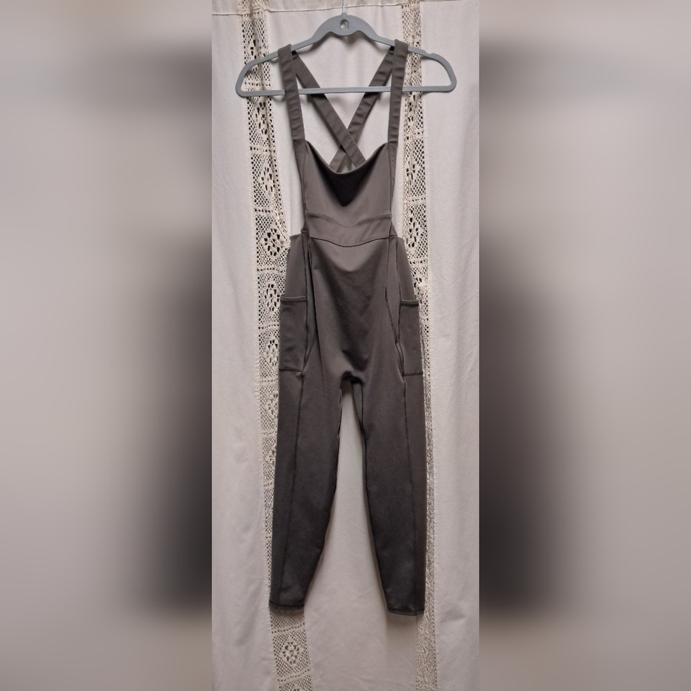 FP Movement by Free People My High Onesie In Charcoal Brown Size S